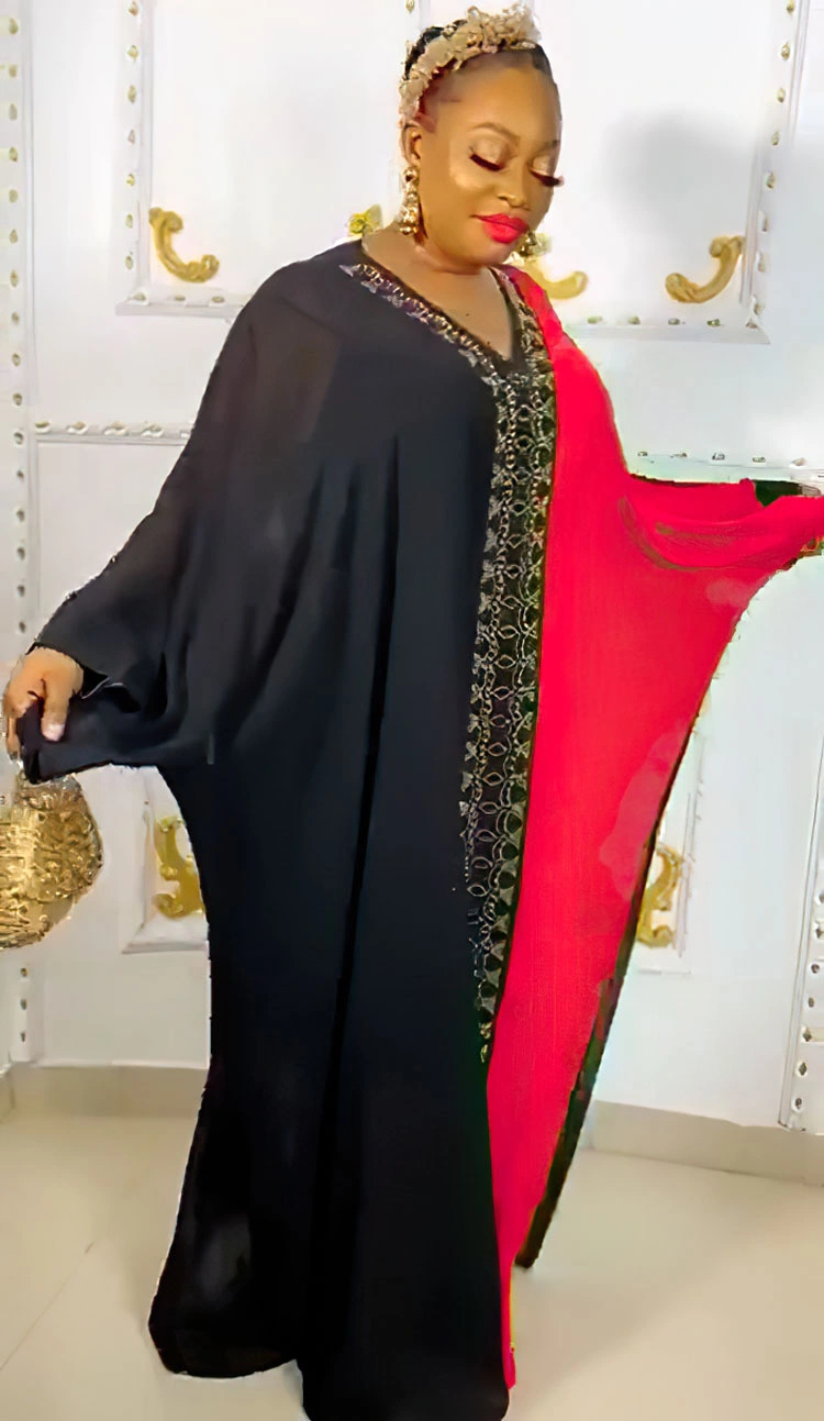 African Women Abaya Chiffon Dress Muslim African Clothing Robe Plus Size Maxi Dresses Women Clothes